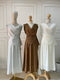Women Summer Flowy Flare Skirts With Cowls Neck Loose Tops Sets